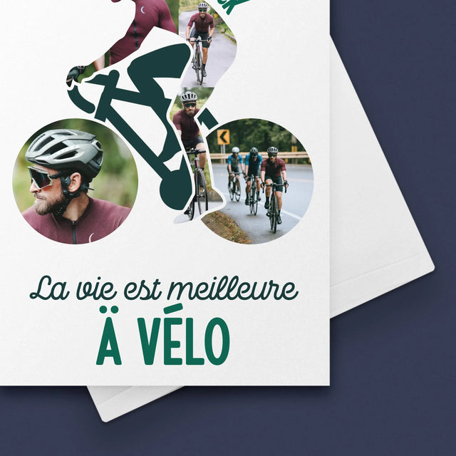 Forme Des Photos: La Vie Est Meilleure À Vélo - Carte De Vœux
