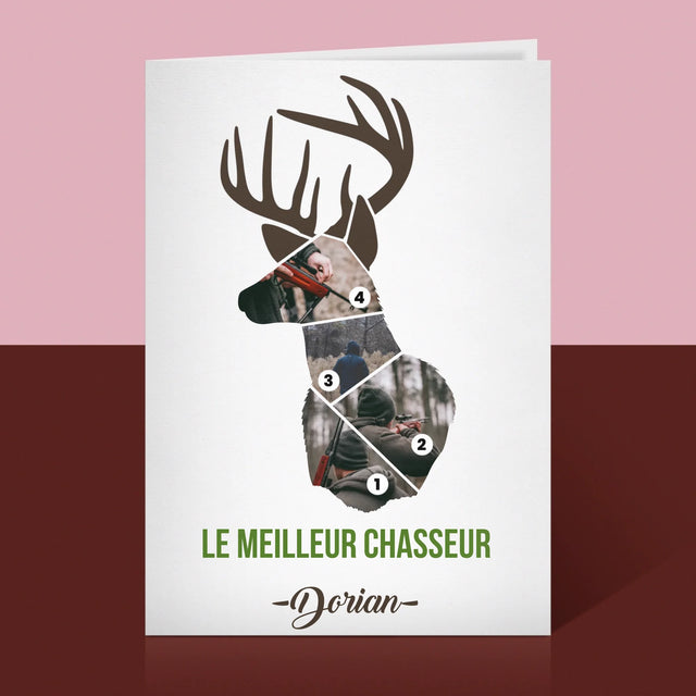 Forme Des Photos: Le Meilleur Chasseur - Carte De Vœux