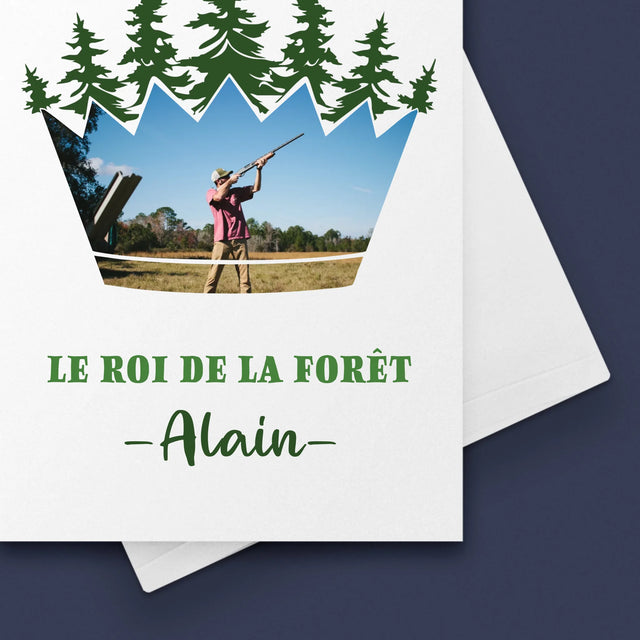 Forme Des Photos: Le Roi De La Forêt - Carte De Vœux