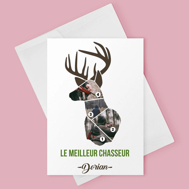 Forme Des Photos: Le Meilleur Chasseur - Carte De Vœux