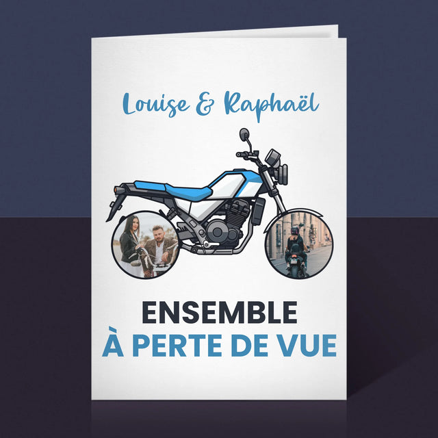 Le Collage Photo: Ensemble À Perte De Vue - Carte De Vœux