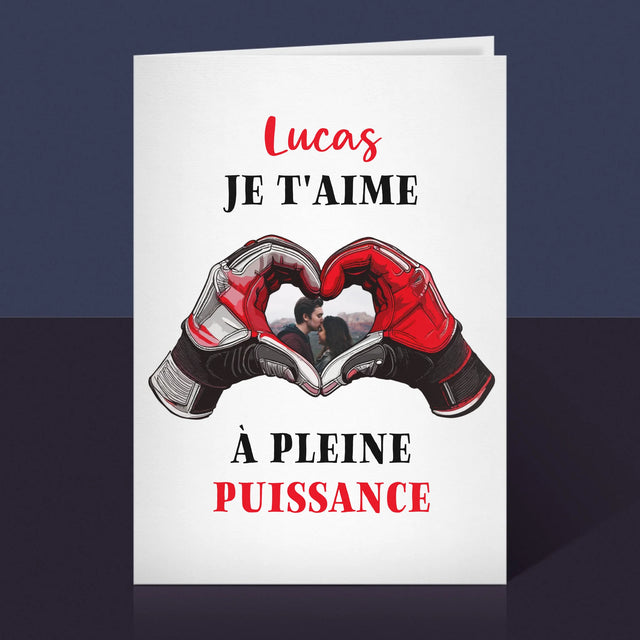 La Photo Et Un Texte: Je T'Aime À Pleine Puissance - Carte De Vœux