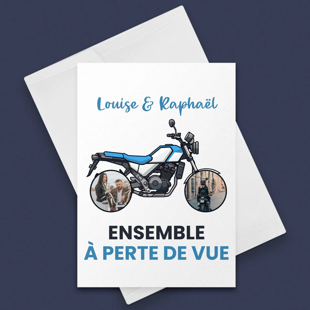 Le Collage Photo: Ensemble À Perte De Vue - Carte De Vœux
