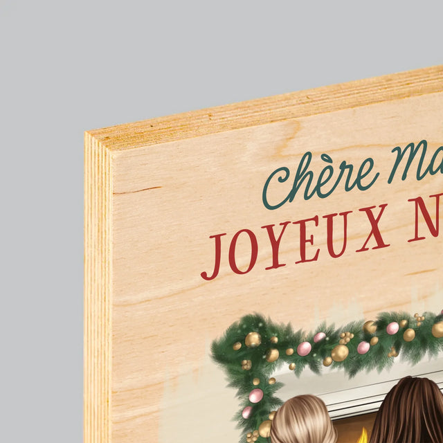 La Création Du Personnage: Amies De Noël - Impression Sur Bois