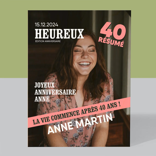 La Couverture De Magazine: La Quarantaine Heureuse - Impression Sur Bois