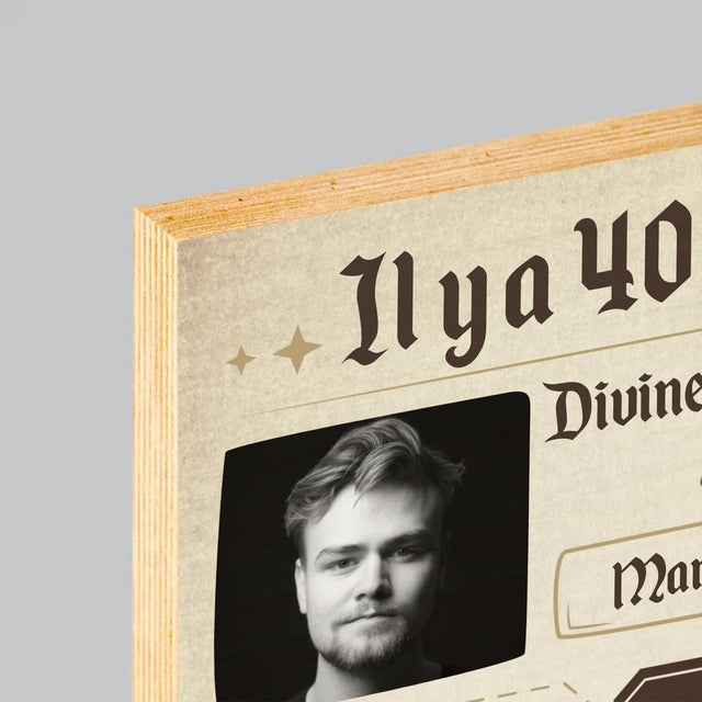 La Couverture De Magazine: Il Y A 40 Ans - Impression Sur Bois