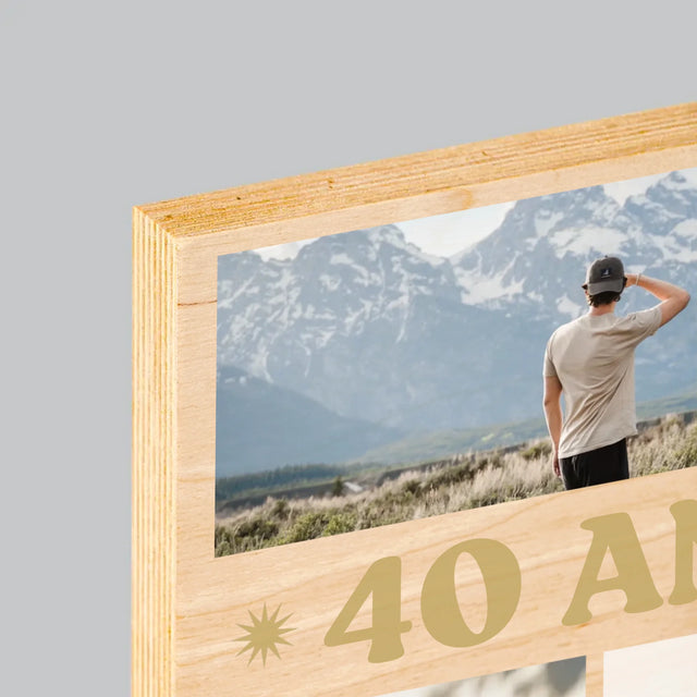 Le Collage Photo: 40 Ans De Légende - Impression Sur Bois
