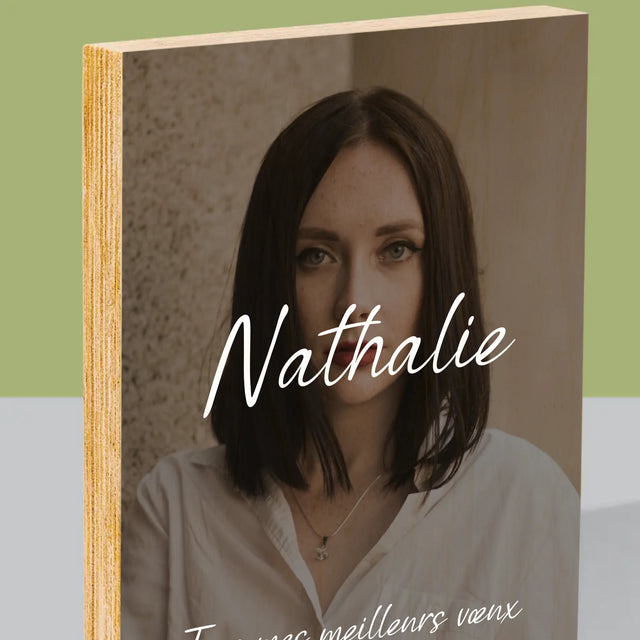 La Photo Et Un Texte: 40E Anniversaire Joyeux Anniversaire - Impression Sur Bois