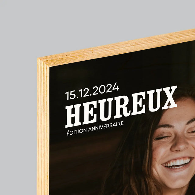 La Couverture De Magazine: La Quarantaine Heureuse - Impression Sur Bois