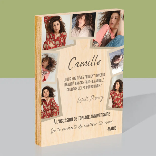 Le Collage Photo: Réalise Tes Rêves - Impression Sur Bois