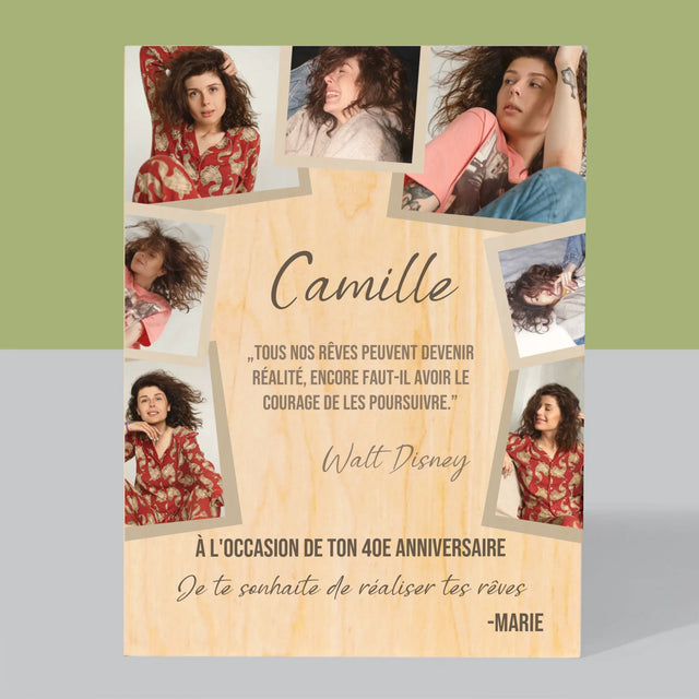 Le Collage Photo: Réalise Tes Rêves - Impression Sur Bois