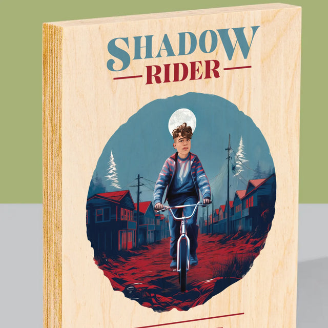 Ton Personnage: Shadow Rider - Impression Sur Bois