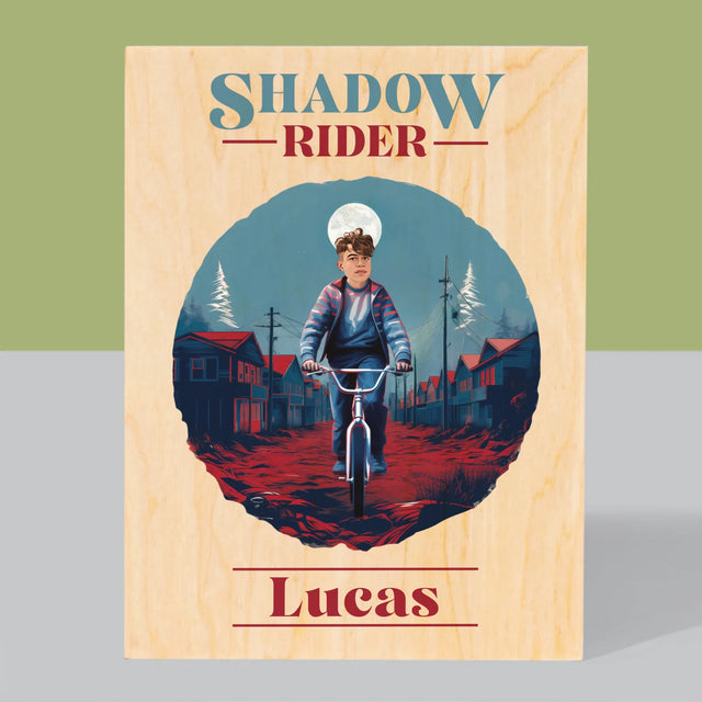 Ton Personnage: Shadow Rider - Impression Sur Bois