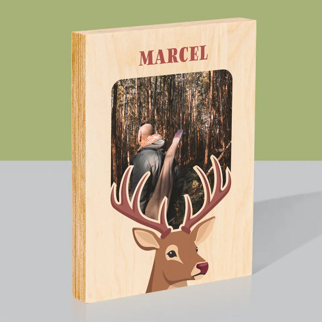 La Photo Et Un Texte: Le Cerf - Impression Sur Bois