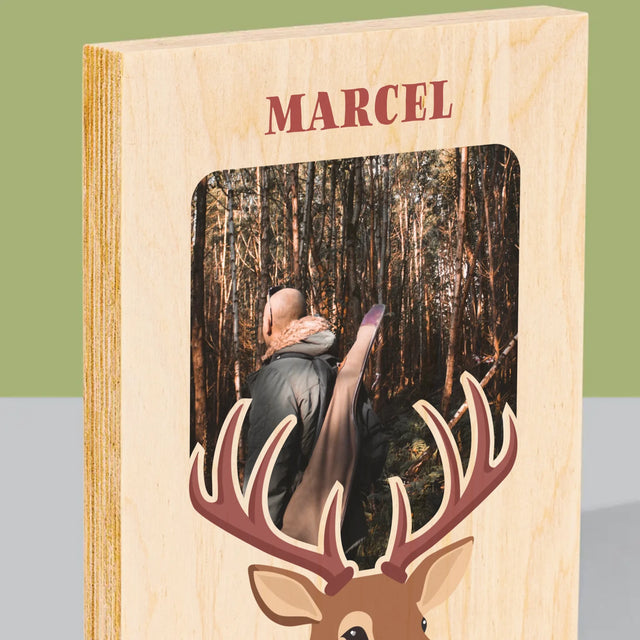 La Photo Et Un Texte: Le Cerf - Impression Sur Bois