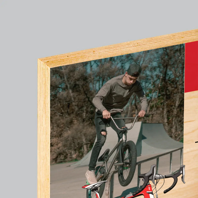 La Couverture De Magazine: Mr Bike Master - Impression Sur Bois