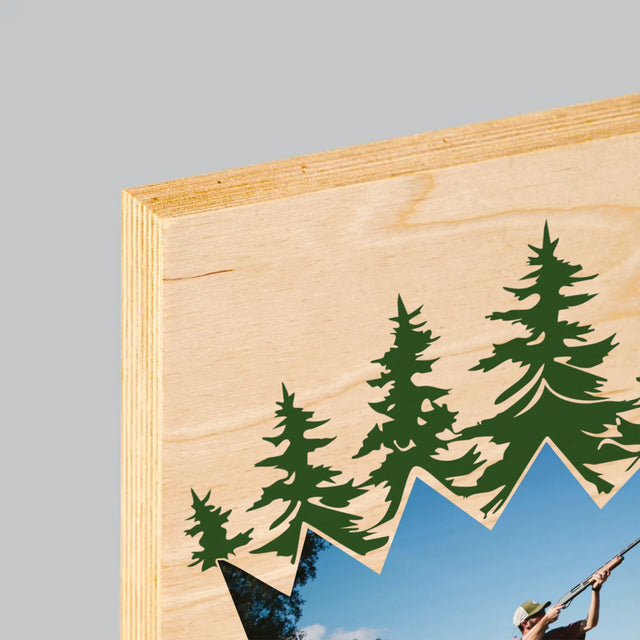 Forme Des Photos: Le Roi De La Forêt - Impression Sur Bois