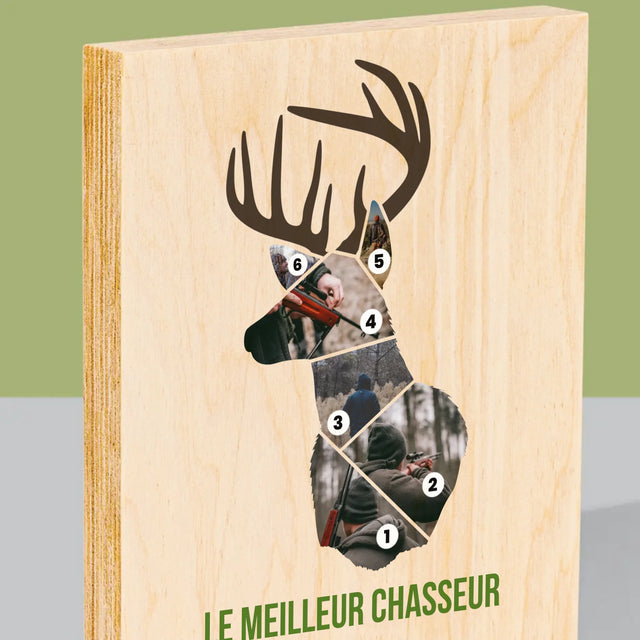 Forme Des Photos: Le Meilleur Chasseur - Impression Sur Bois