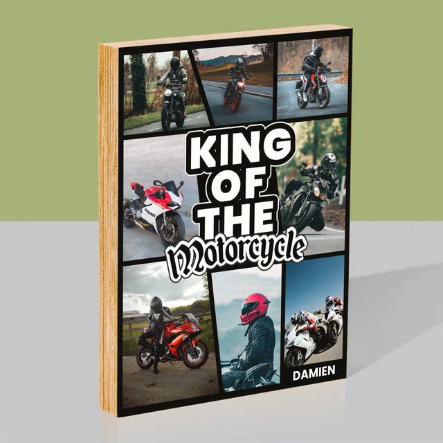 Le Collage Photo: King Of The Motorcycle - Impression Sur Bois