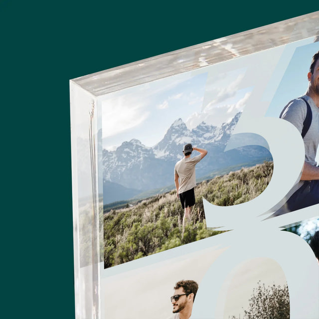 Le Collage Photo: 30 Ans Chiffre Photos - Bloc Acrylique