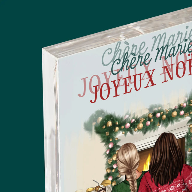 La Création Du Personnage: Amies De Noël - Bloc Acrylique