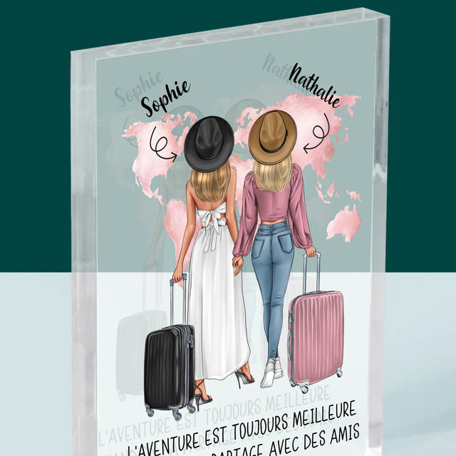La Création Du Personnage: Amies Voyageuses - Bloc Acrylique