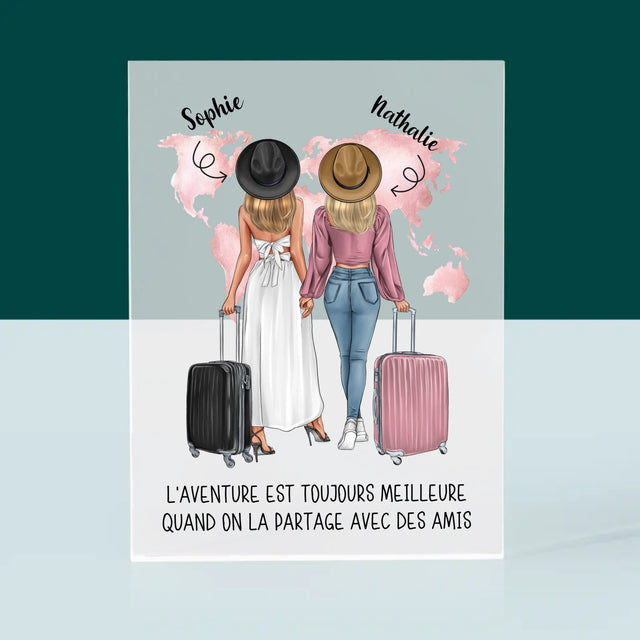 La Création Du Personnage: Amies Voyageuses - Bloc Acrylique
