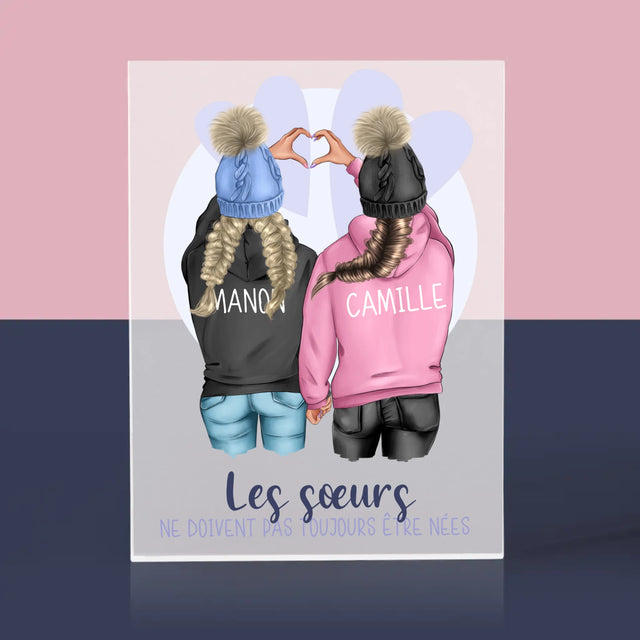 La Création Du Personnage: Amies De L'Hiver - Bloc Acrylique