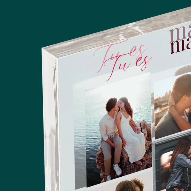 Le Collage Photo: Tu Es Ma Fin Heureuse - Bloc Acrylique