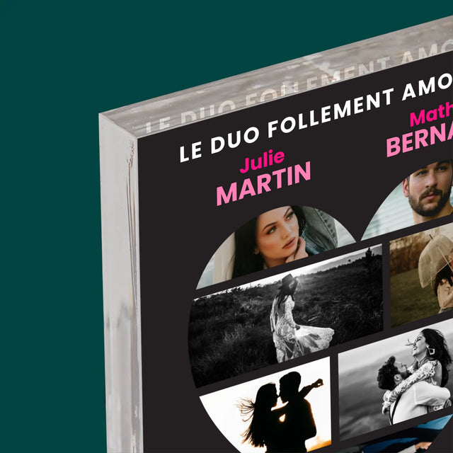 Le Collage Photo: Saint-Valentin Affiche Du Film - Bloc Acrylique