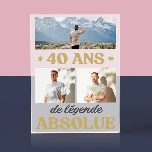 Le Collage Photo: 40 Ans De Légende - Bloc Acrylique