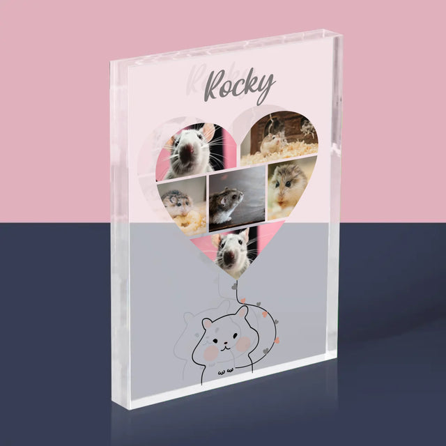 Le Collage Photo: Hamster - Bloc Acrylique