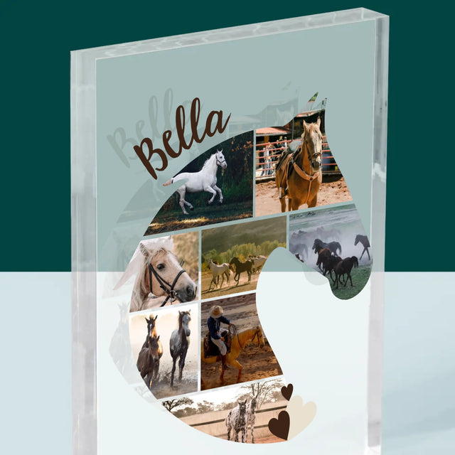 Forme Des Photos: Cheval - Bloc Acrylique