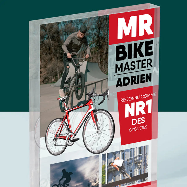 La Couverture De Magazine: Mr Bike Master - Bloc Acrylique