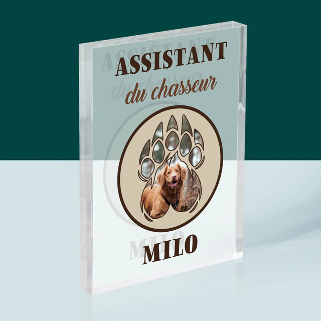 Forme Des Photos: Assistant Du Chasseur - Bloc Acrylique