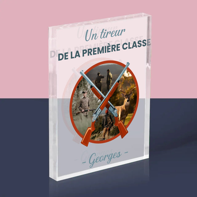 Le Collage Photo: Un Tireur De La Première Classe - Bloc Acrylique