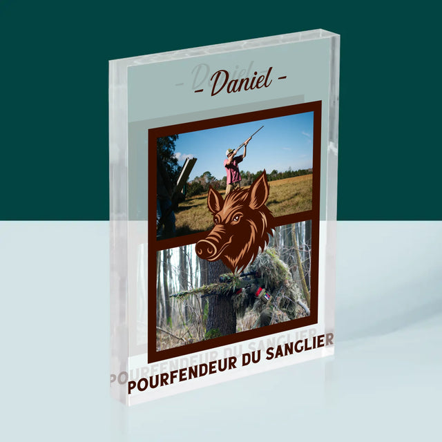 Le Collage Photo: Pourfendeur Du Sanglier - Bloc Acrylique
