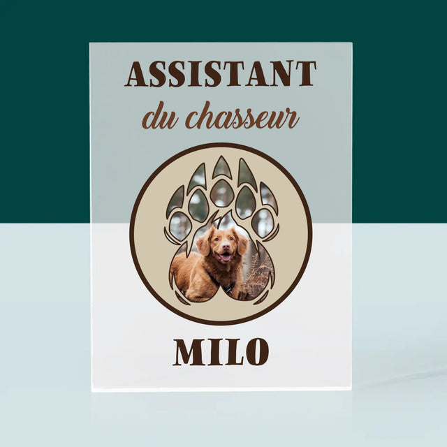 Forme Des Photos: Assistant Du Chasseur - Bloc Acrylique