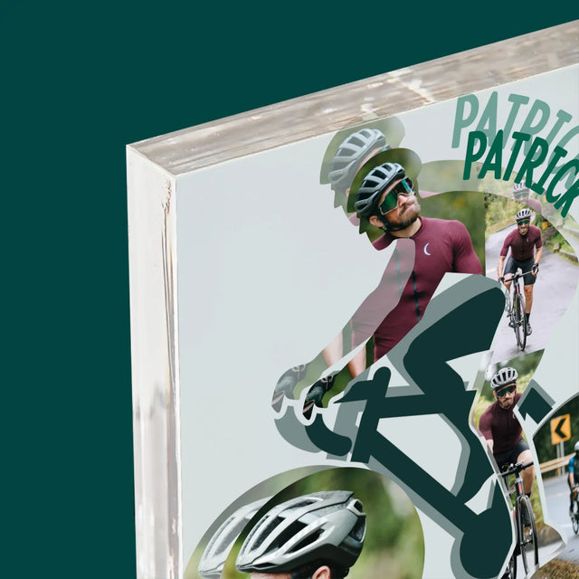 Forme Des Photos: La Vie Est Meilleure À Vélo - Bloc Acrylique