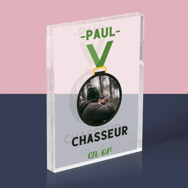 La Photo Et Un Texte: Chasseur En Or - Bloc Acrylique