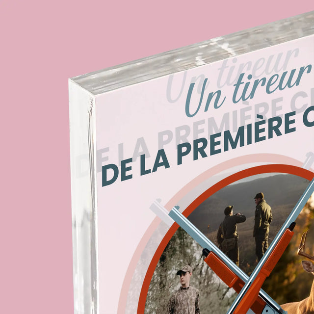 Le Collage Photo: Un Tireur De La Première Classe - Bloc Acrylique