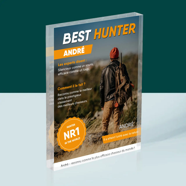 La Couverture De Magazine: Best Hunter - Bloc Acrylique