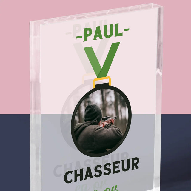 La Photo Et Un Texte: Chasseur En Or - Bloc Acrylique