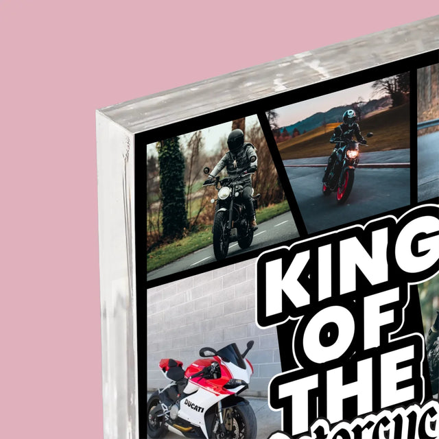 Le Collage Photo: King Of The Motorcycle - Bloc Acrylique