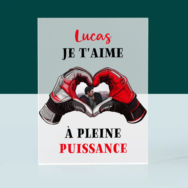La Photo Et Un Texte: Je T'Aime À Pleine Puissance - Bloc Acrylique