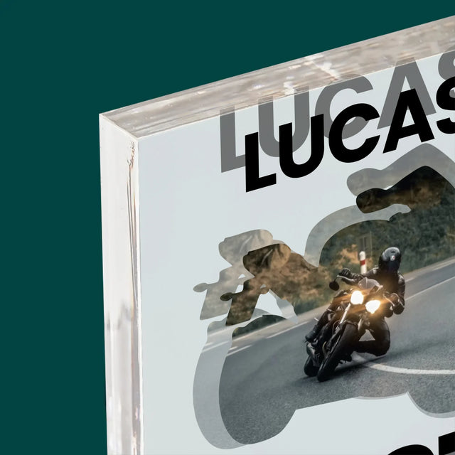 Forme Des Photos: Just Ride - Bloc Acrylique