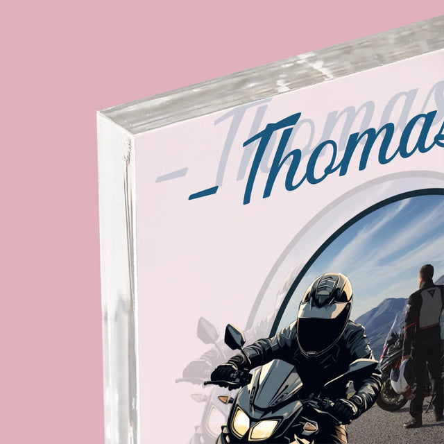 La Photo Et Un Texte: Le Plus Rapide Dans La Ville - Bloc Acrylique