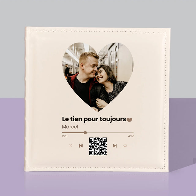 La Photo Et Un Texte: Notre Chanson Cœur Code Qr - Album De Photos