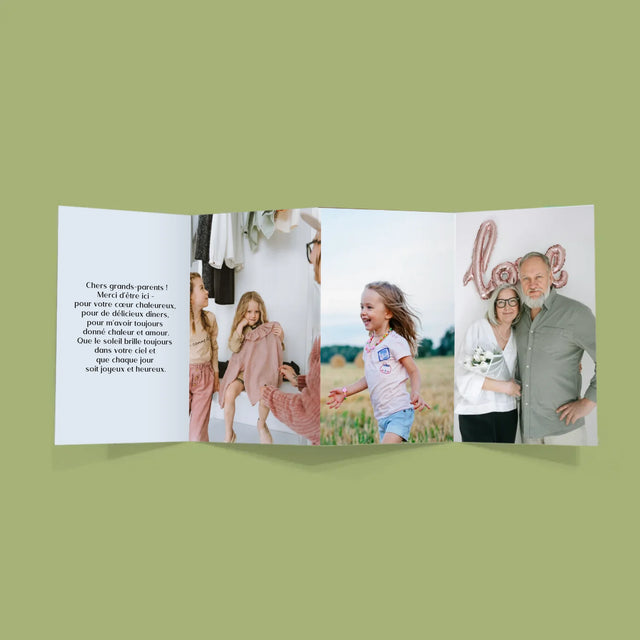 Le Collage Photo: Chers Grands-Parents ! - Gros Harmonica