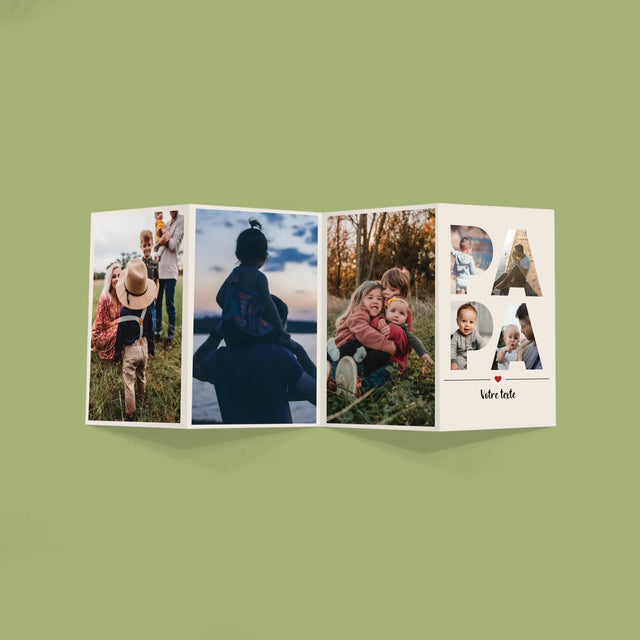 Collage Photo De Lettre: Papa Des Photos - Gros Harmonica